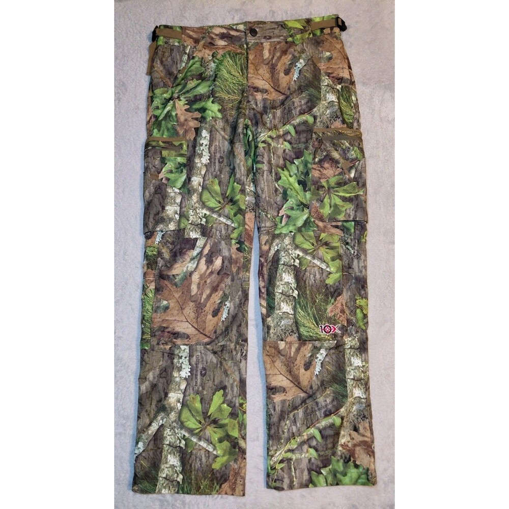 10x Ultra Lite Camo Hunting Pants Cargo Stretch Double Knee Men's Medium
